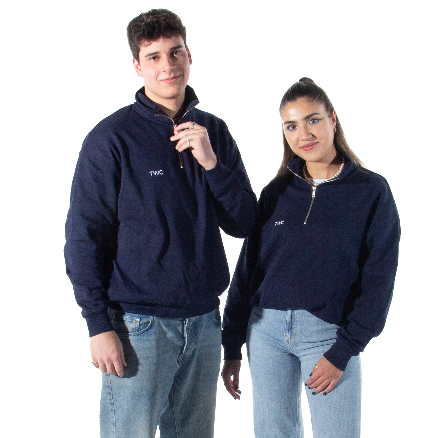 TWC Half-Zip Oversized Sweatshirt