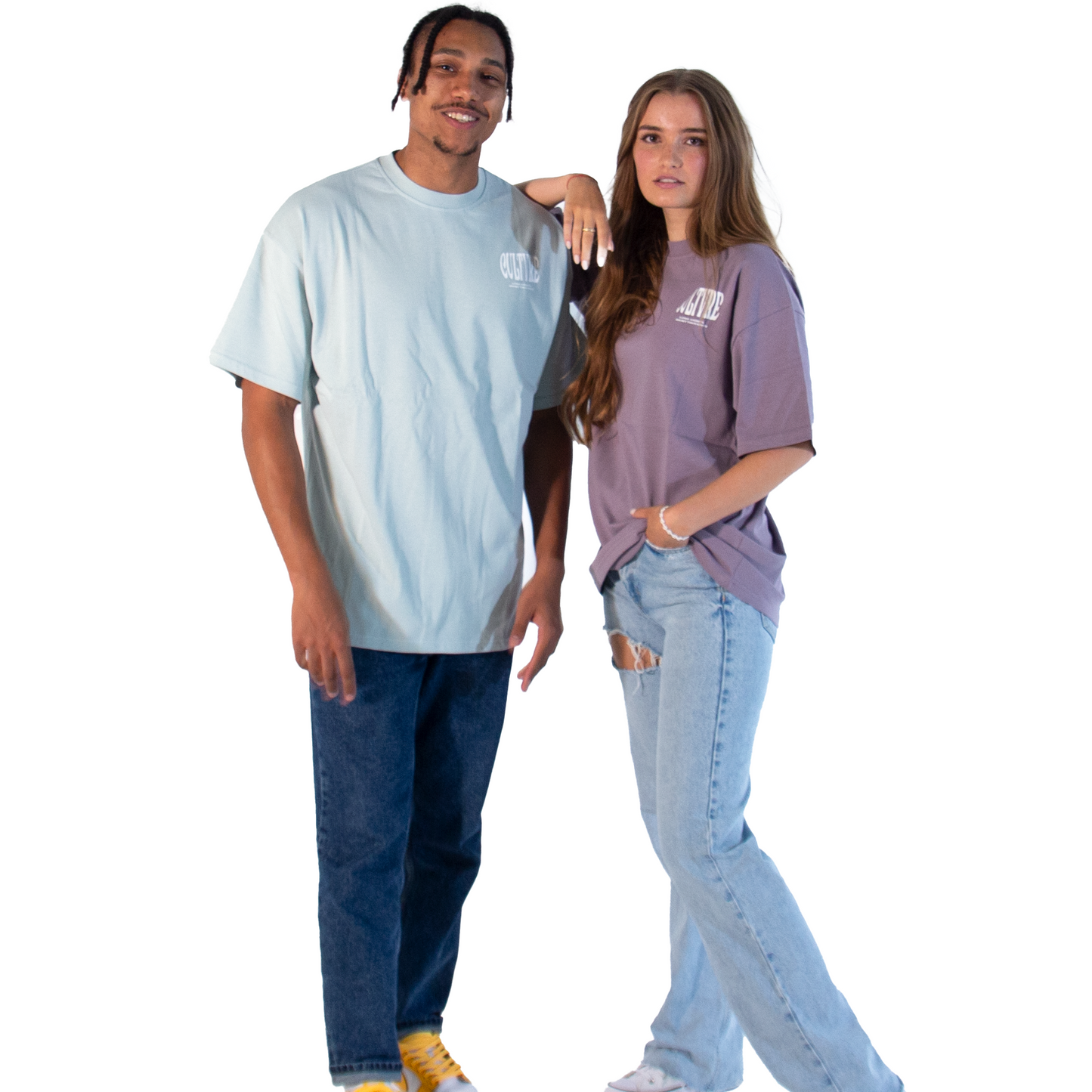 CULTVRE Turquoise Oversized Tee