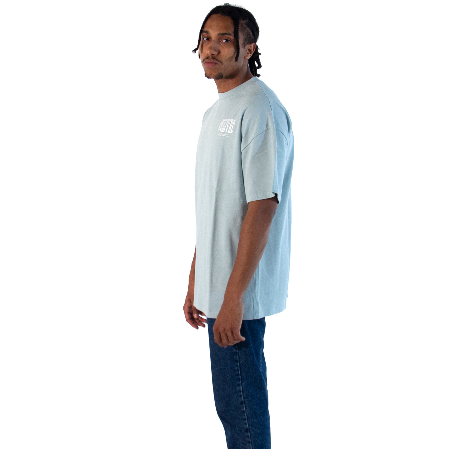 CULTVRE Turquoise Oversized Tee