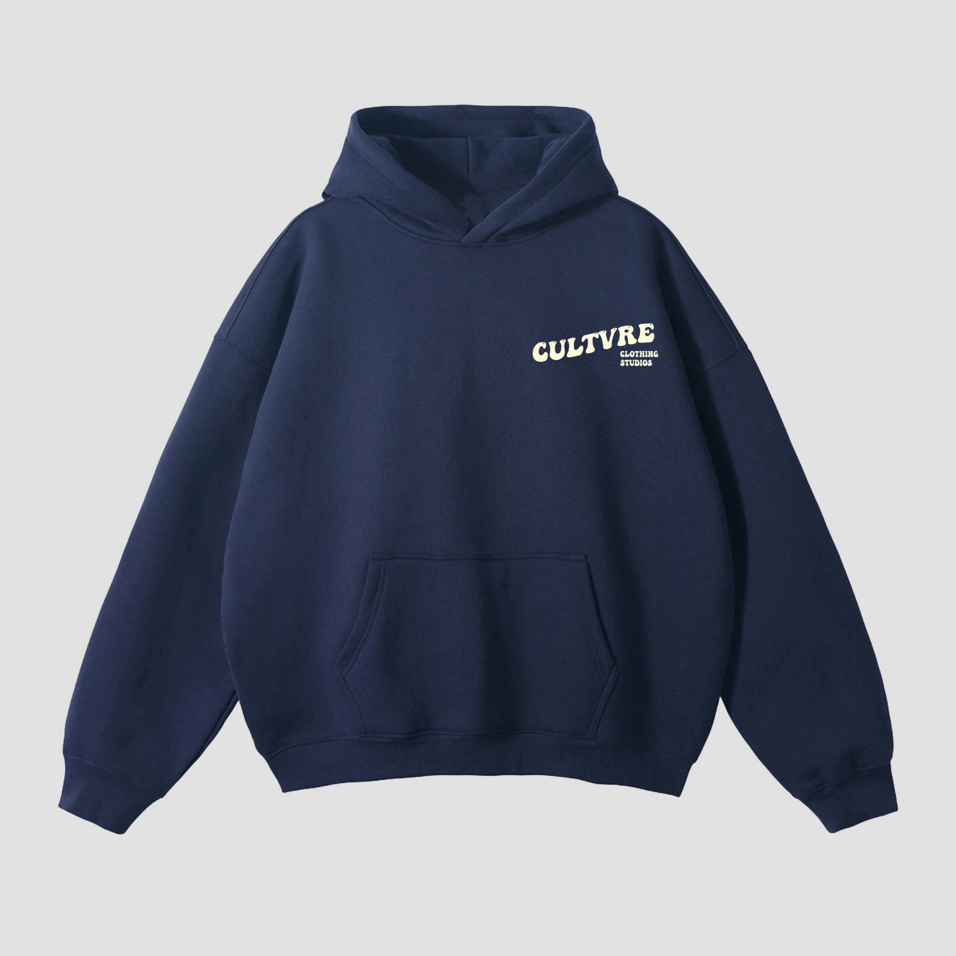 CULTVRE Flag Hoodie Navy