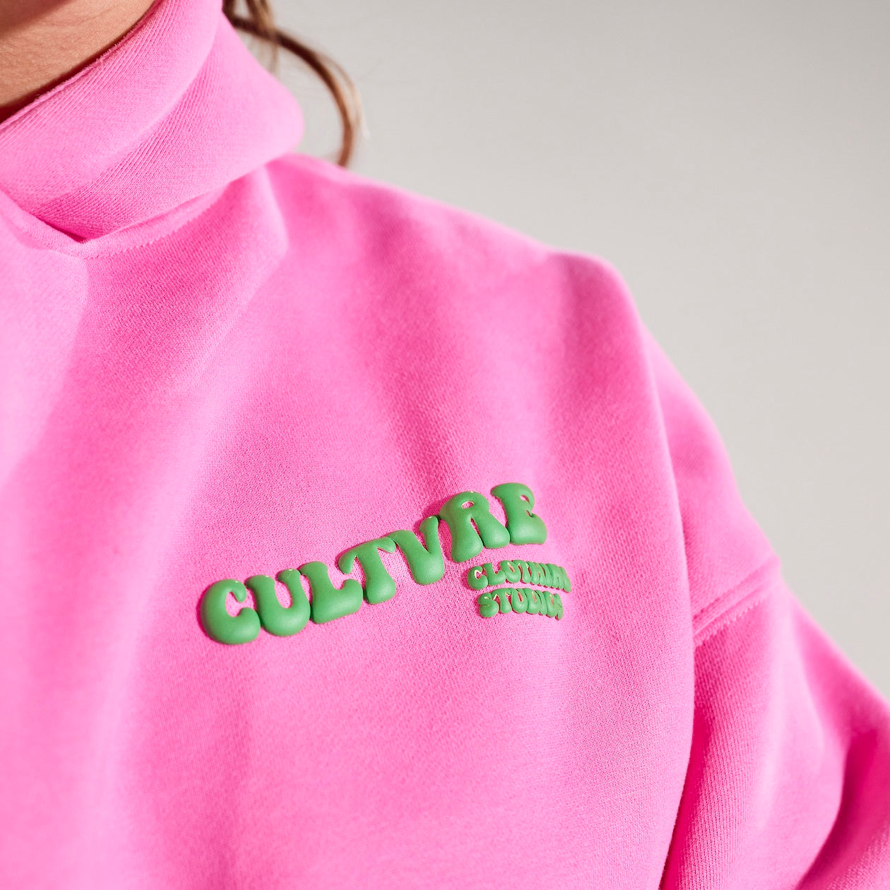 CULTVRE Flag Hoodie Pink