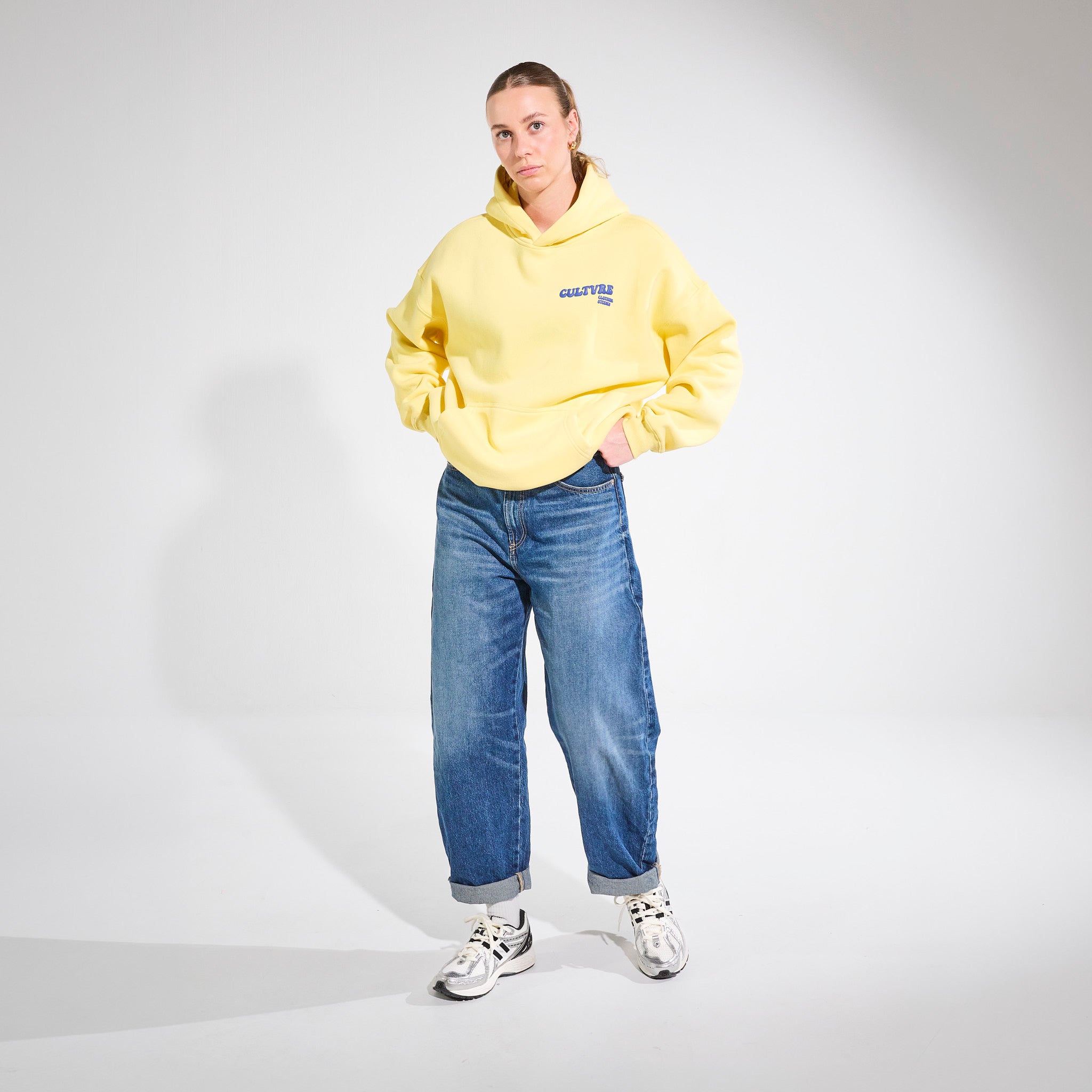 CULTVRE Flag Hoodie Yellow