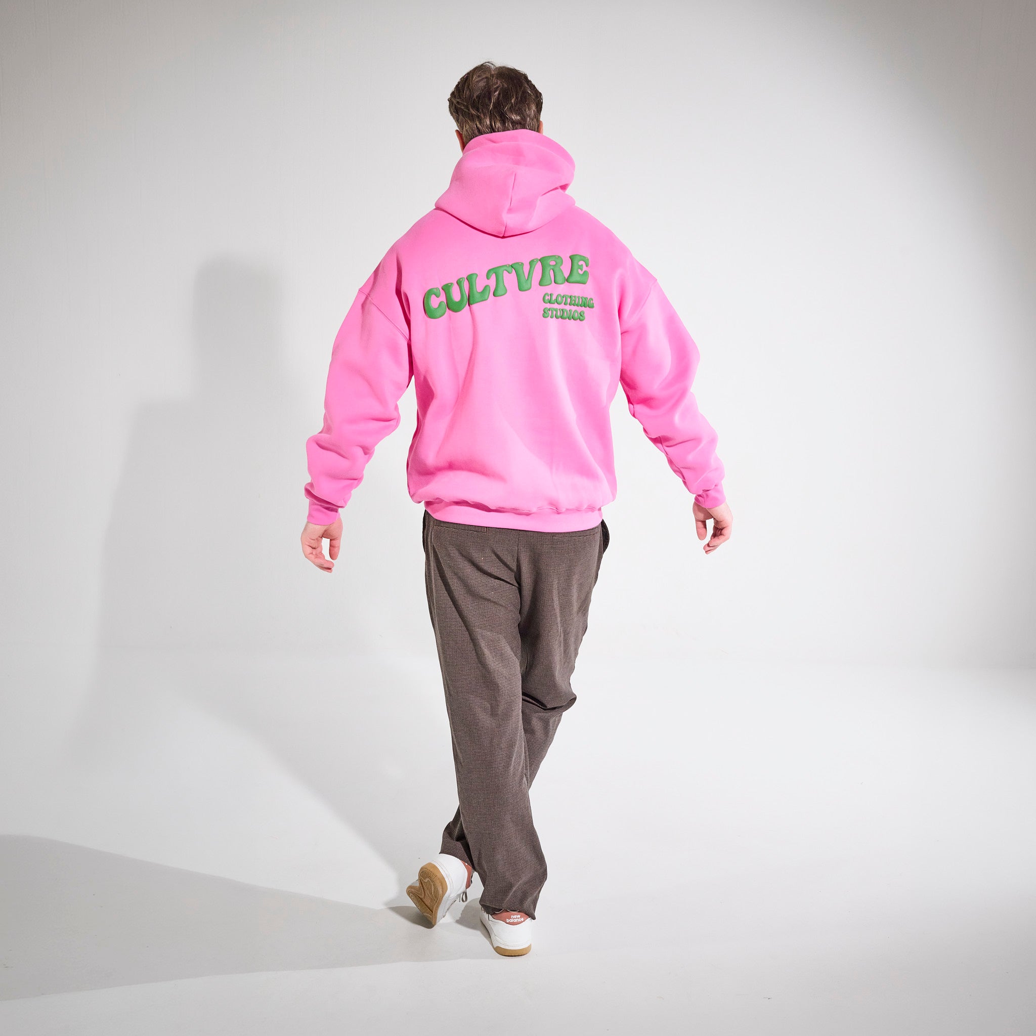 CULTVRE Flag Hoodie Pink