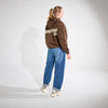 CULTVRE Flag Hoodie Brown