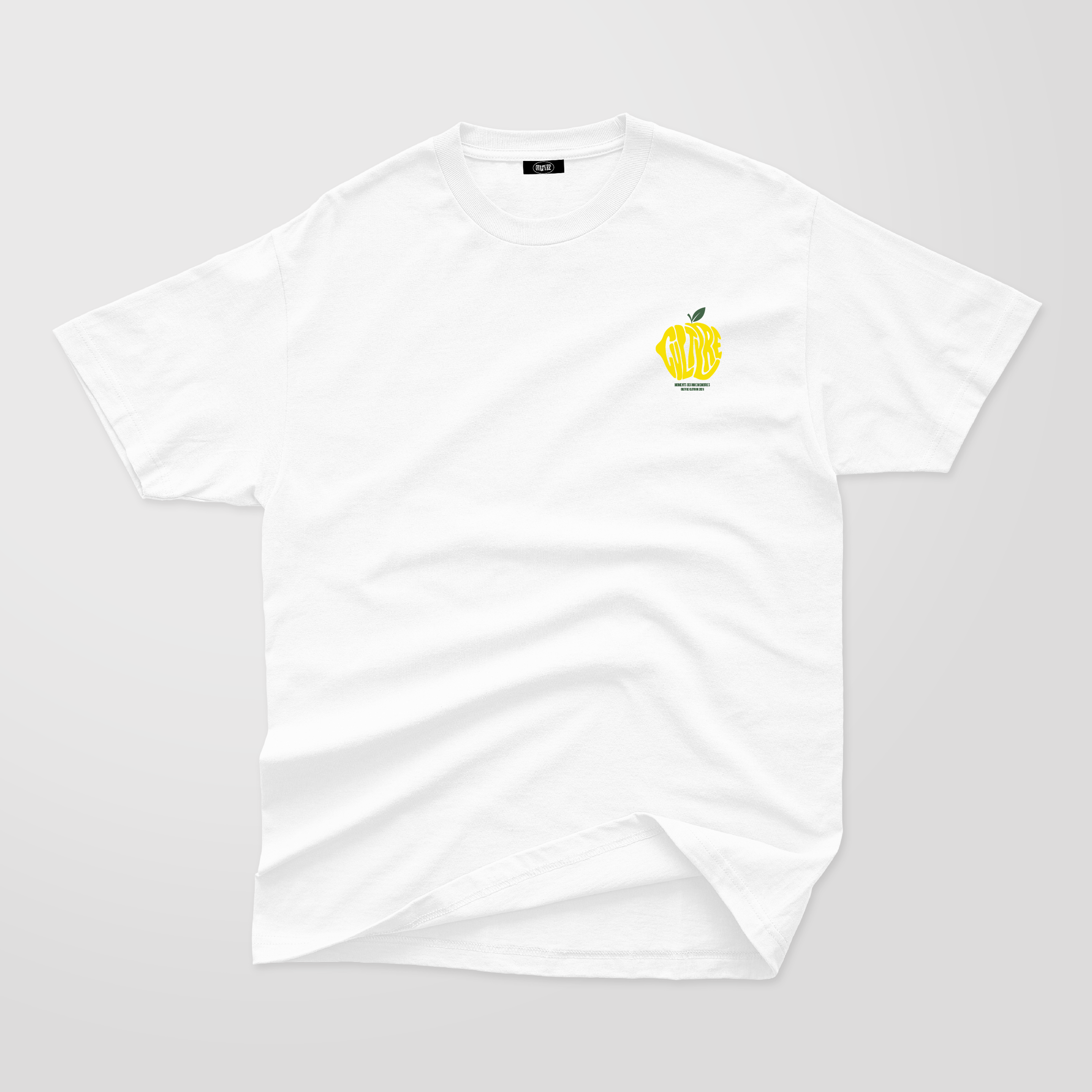 CULTVRE Citron Light Oversized  Tee White