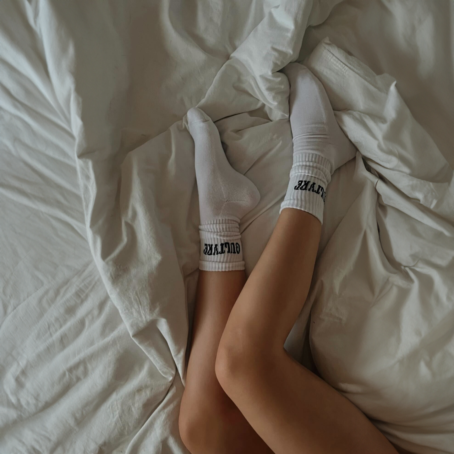 Logo Socks White