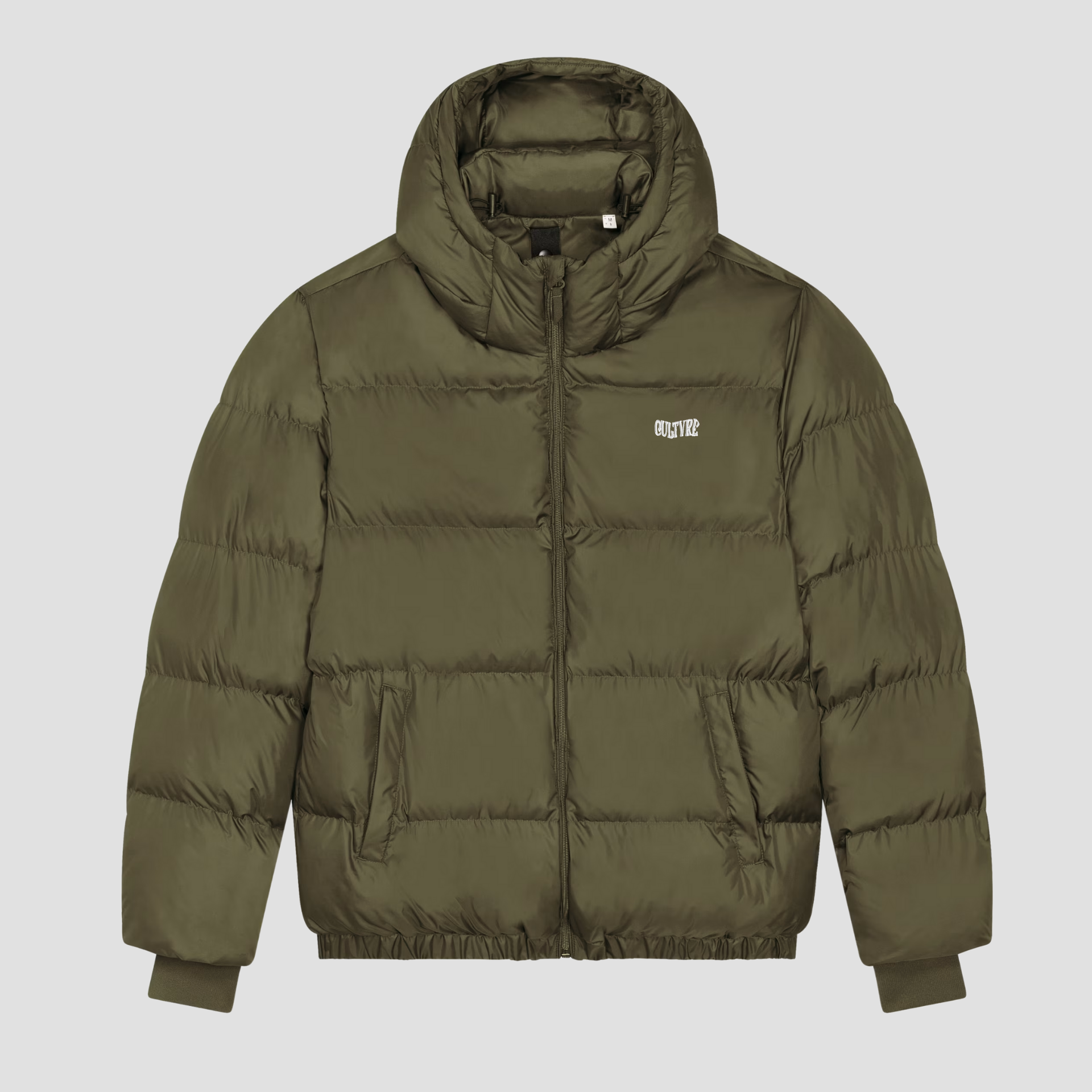 CULTVRE Winter Puffer Jacket Olive Green