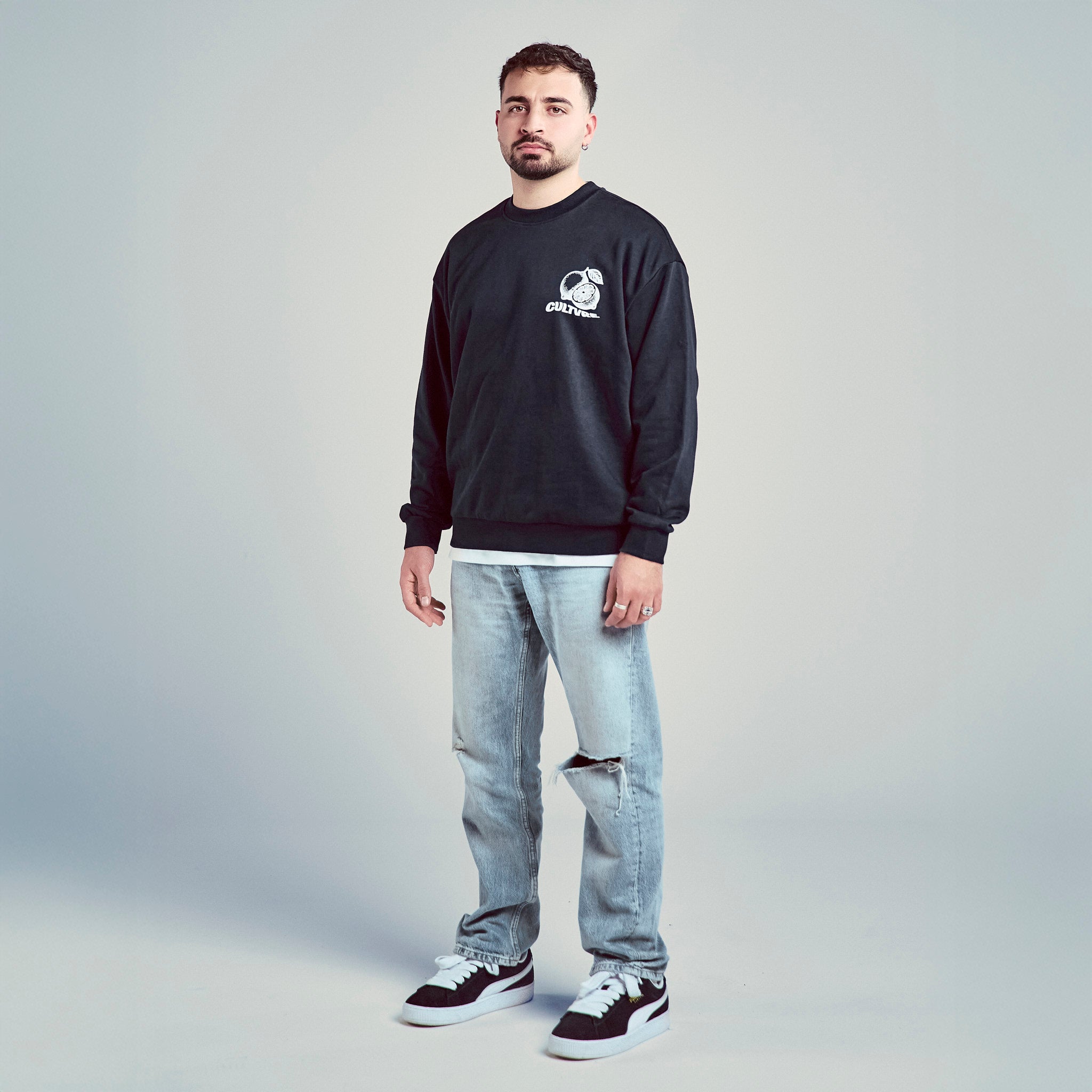 CULTVRE Citron Sweater Navy