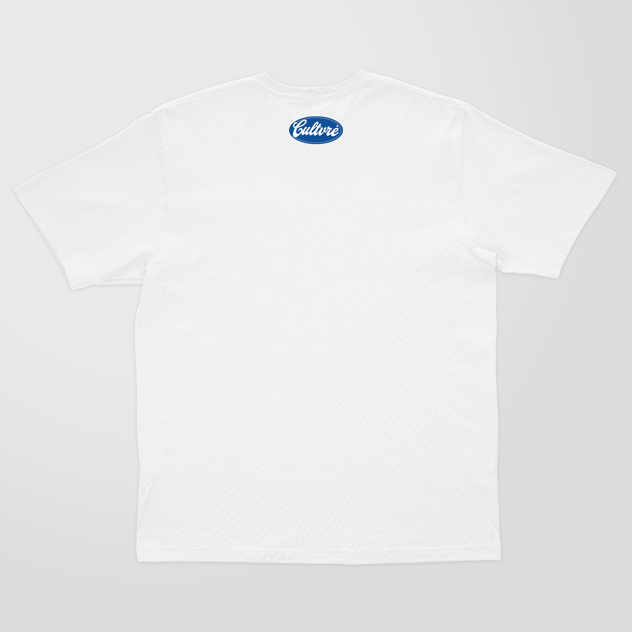 CULTVRE Signature Badge Light Oversized Tee Blue