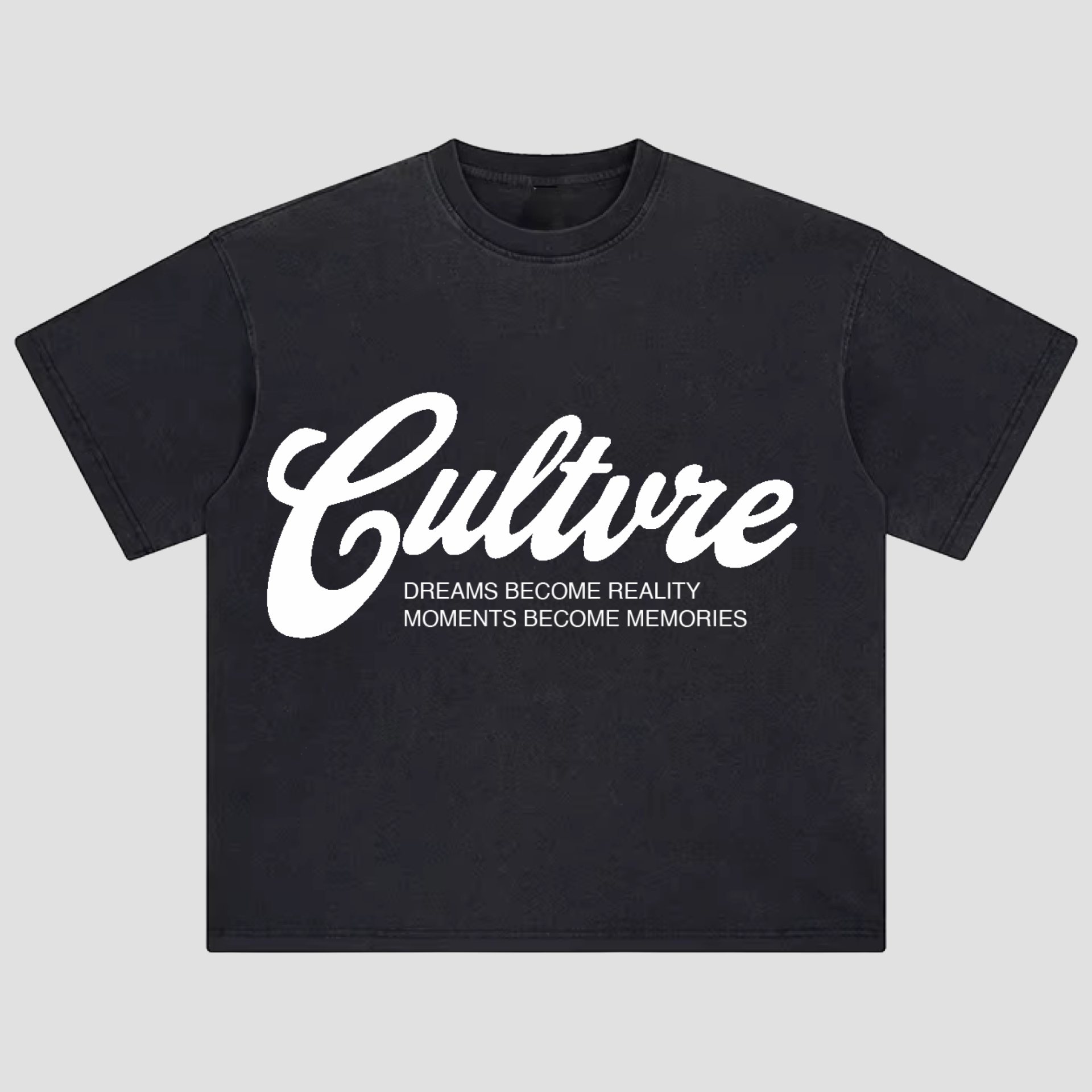 CULTVRE Signature Washed Tee Black