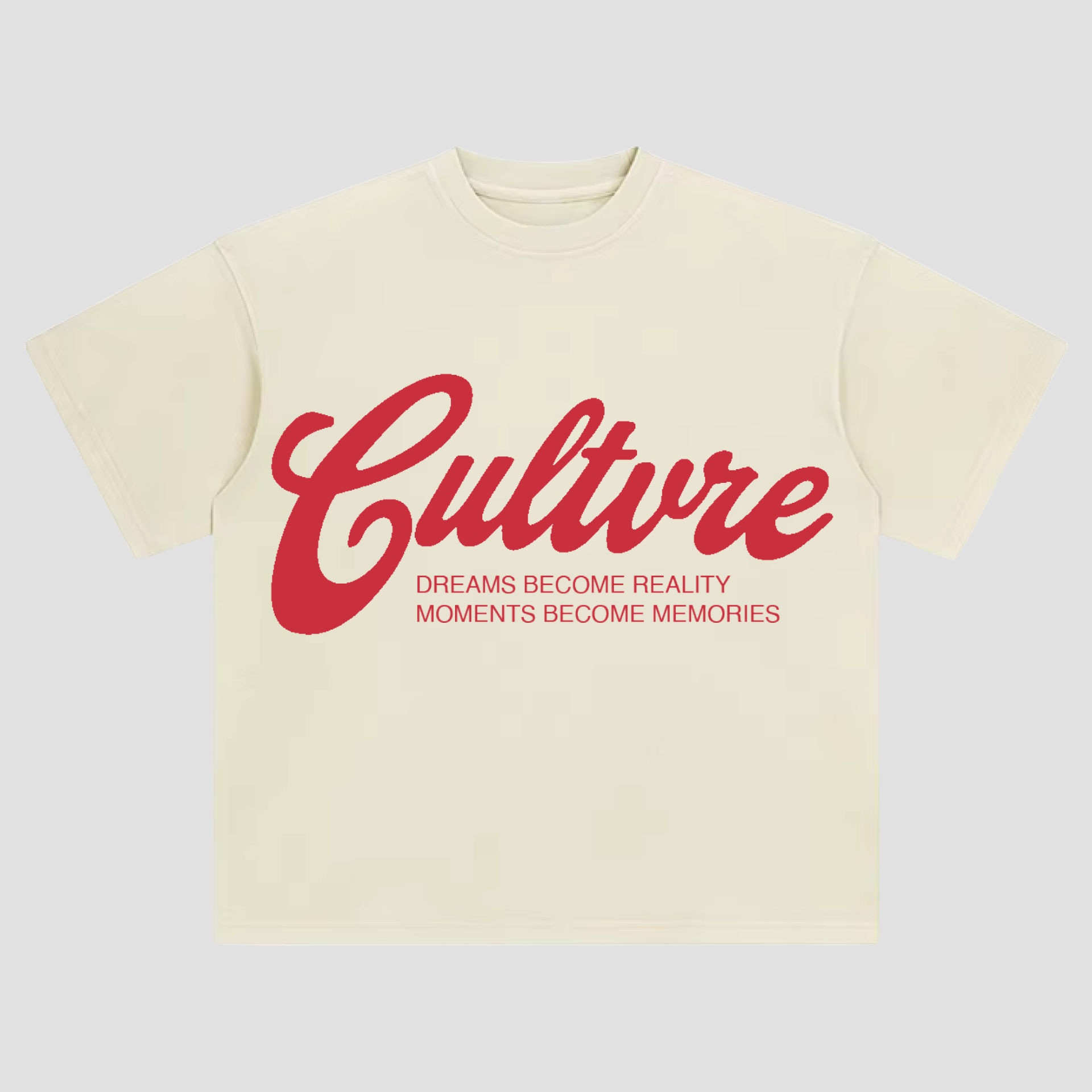 CULTVRE Signature Washed Tee Cream