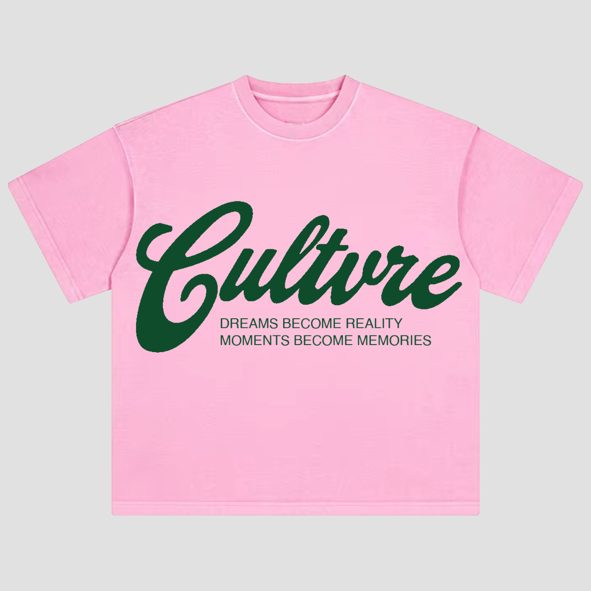 CULTVRE Signature Washed Tee Pink