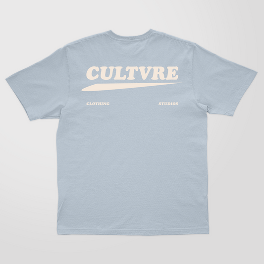 CULTVRE Swoosh Tee Light Blue