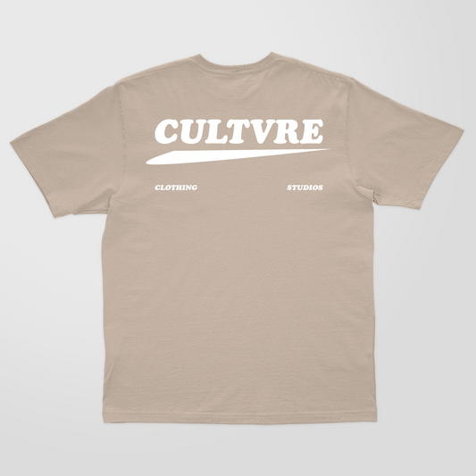 CULTVRE Swoosh Tee Khaki