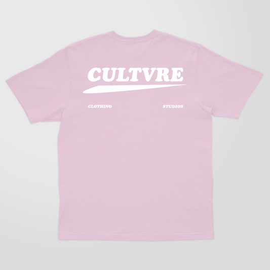 CULTVRE Swoosh Tee Rose