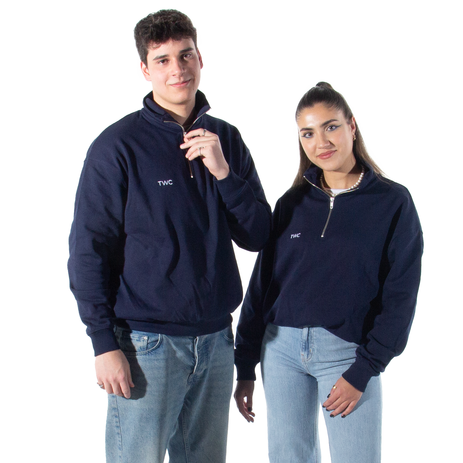 TWC Half-Zip Oversized Sweatshirt