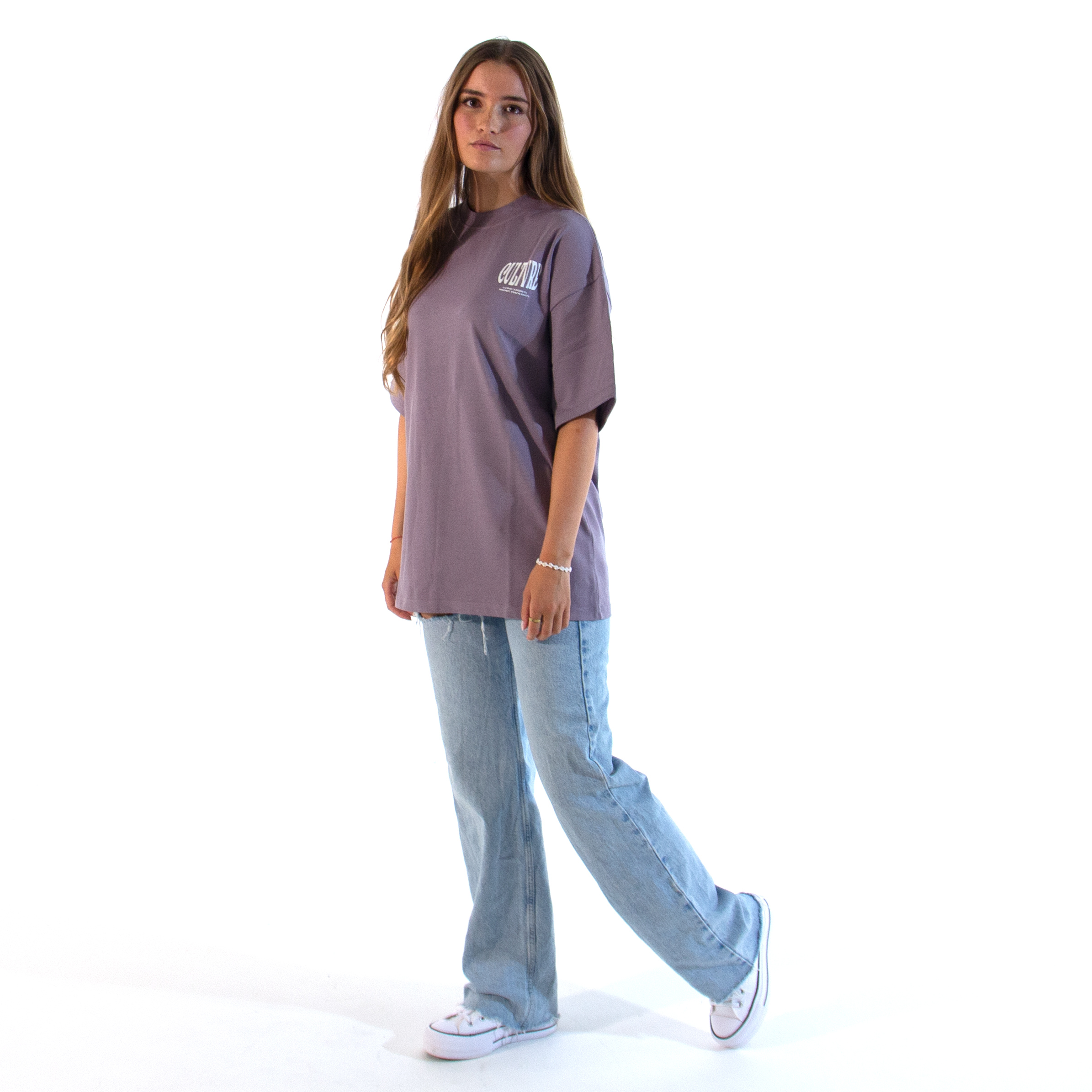 CULTVRE Purple Oversized Tee