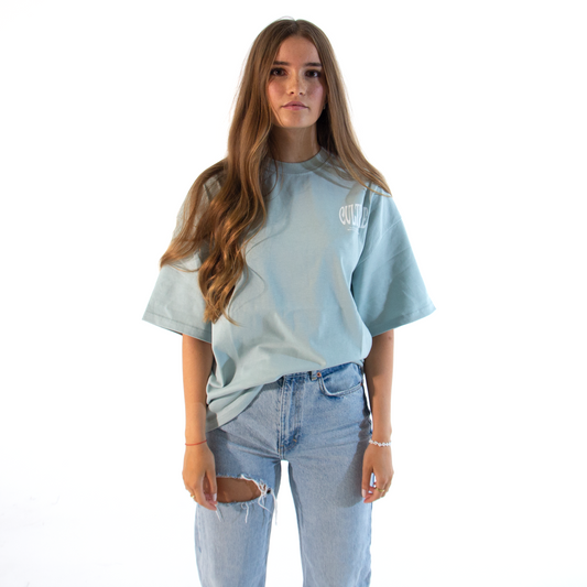 CULTVRE Turquoise Oversized Tee